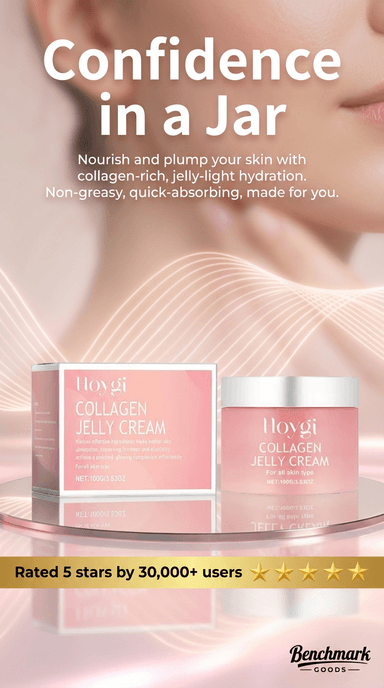 Collagen jelly cream moisturizer jar