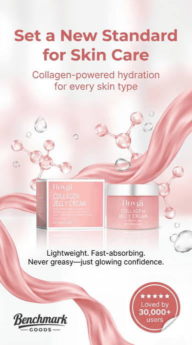 Collagen jelly cream moisturizer jar
